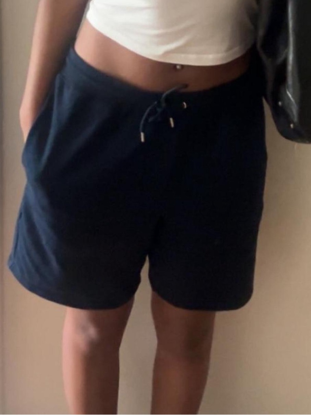 ASOS Navy Drawstring Athletic Women's Shorts